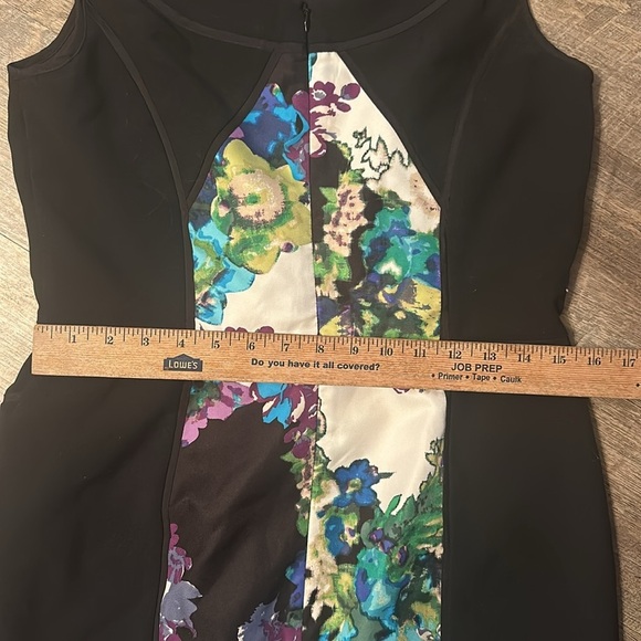 Ellen Tracy Blue Sheath Midi Dress Sleeveless Crew Neck - Picture 10 of 12